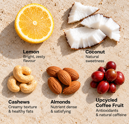The 9am Lemon & Coconut, Caffeinated Protein Bar