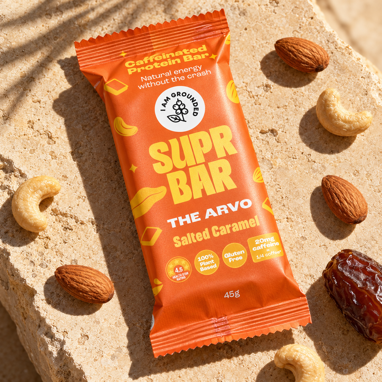 The Arvo, Salted Caramel, Caffeinated Protein Bar