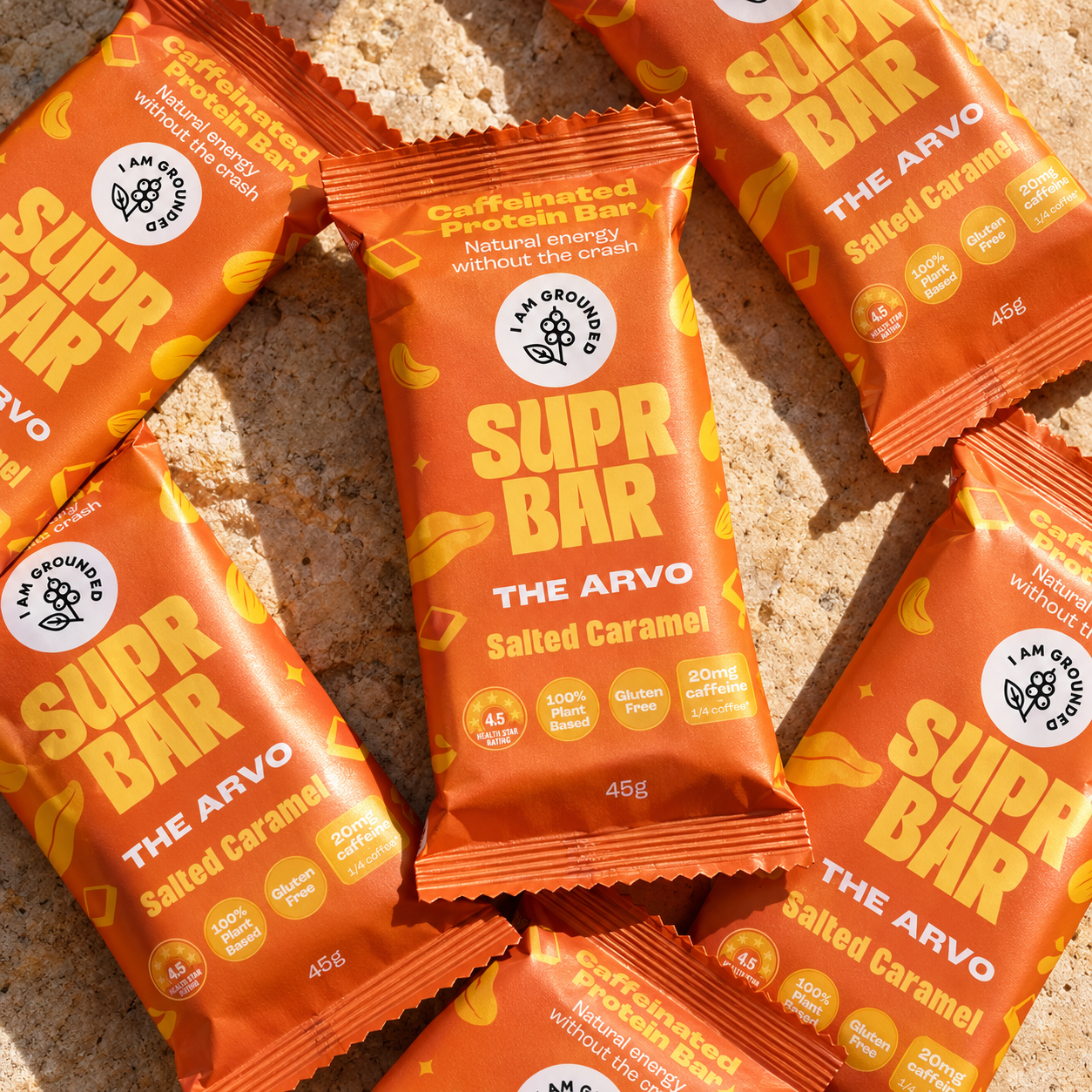 The Arvo, Salted Caramel, Caffeinated Protein Bar