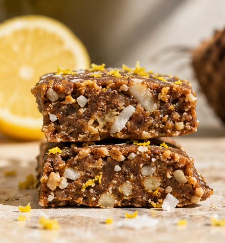 The 9am Lemon & Coconut, Caffeinated Protein Bar