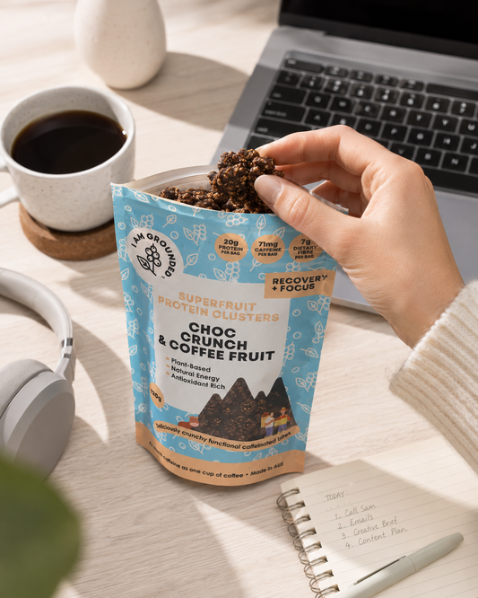 Superfruit Protein Clusters — Choc Crunch & Coffee Fruit