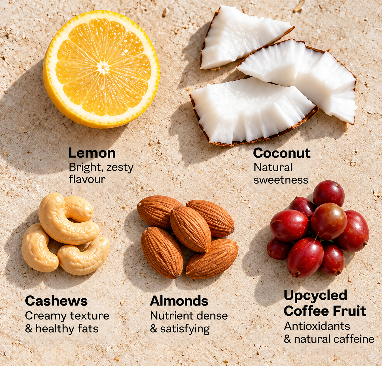 The 9am Lemon & Coconut, Caffeinated Protein Bar