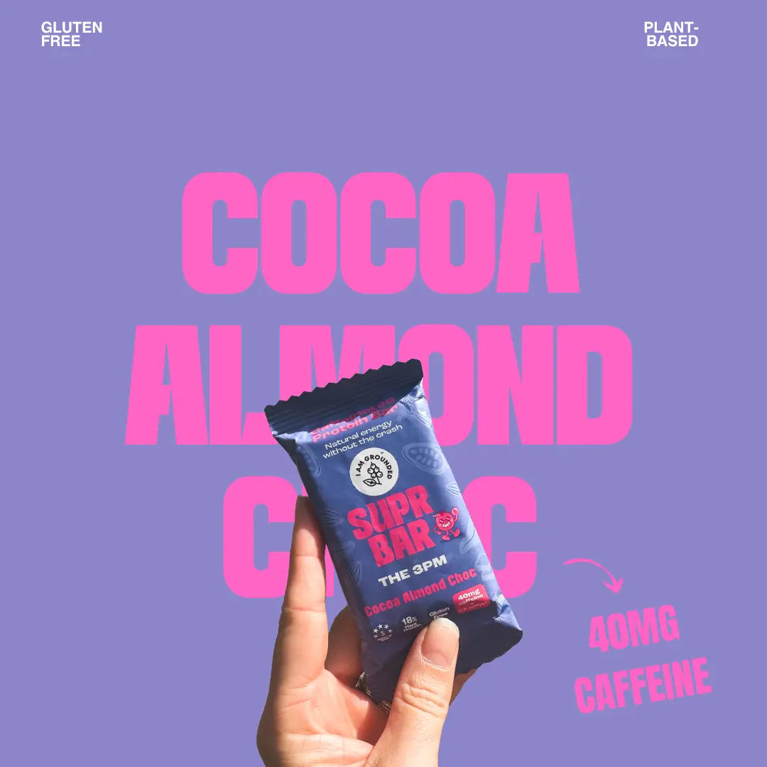 The 3pm, Cocoa & Almond Choc, Caffeinated Protein Bar