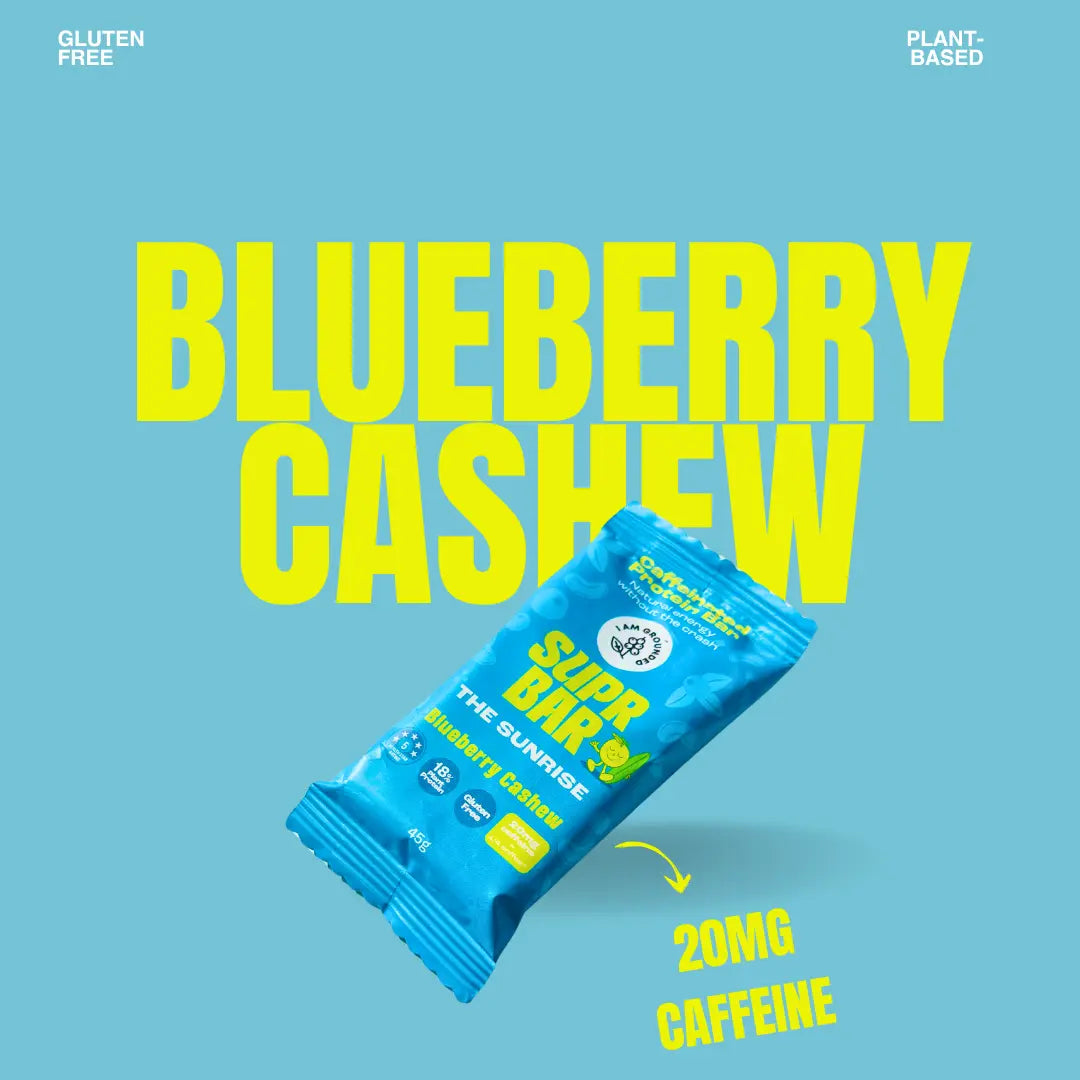 The Sunrise, Blueberry & Cashew, Caffeinated Protein Bar