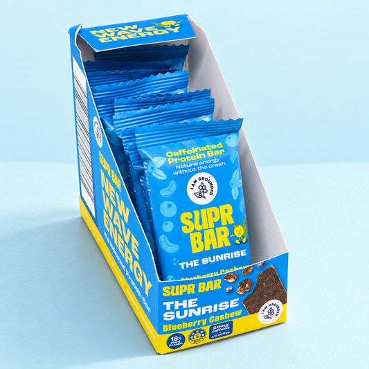 The Sunrise, Blueberry & Cashew, Caffeinated Protein Bar