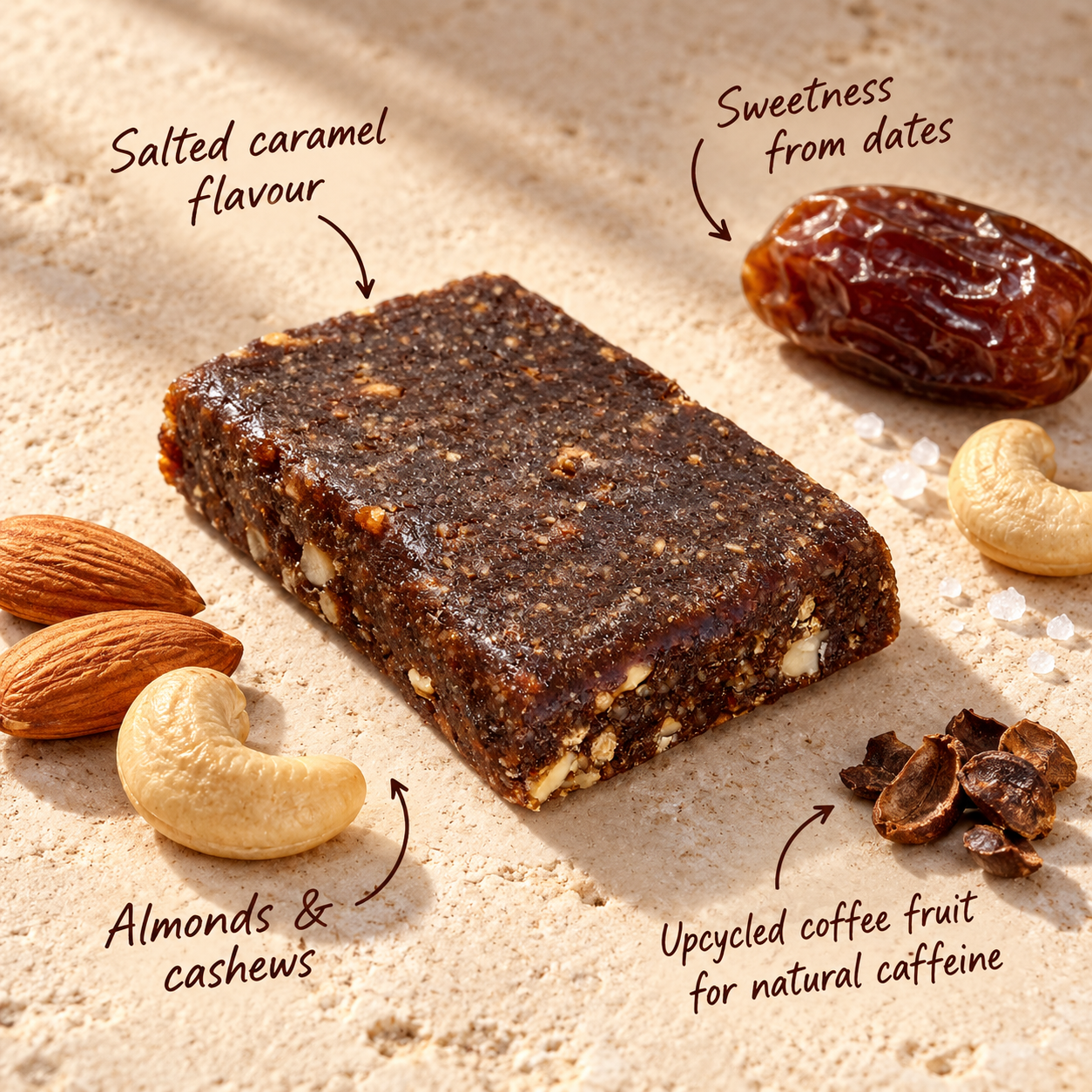 The Arvo, Salted Caramel, Caffeinated Protein Bar