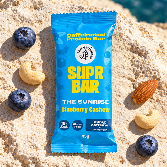 The Sunrise, Blueberry & Cashew, Caffeinated Protein Bar