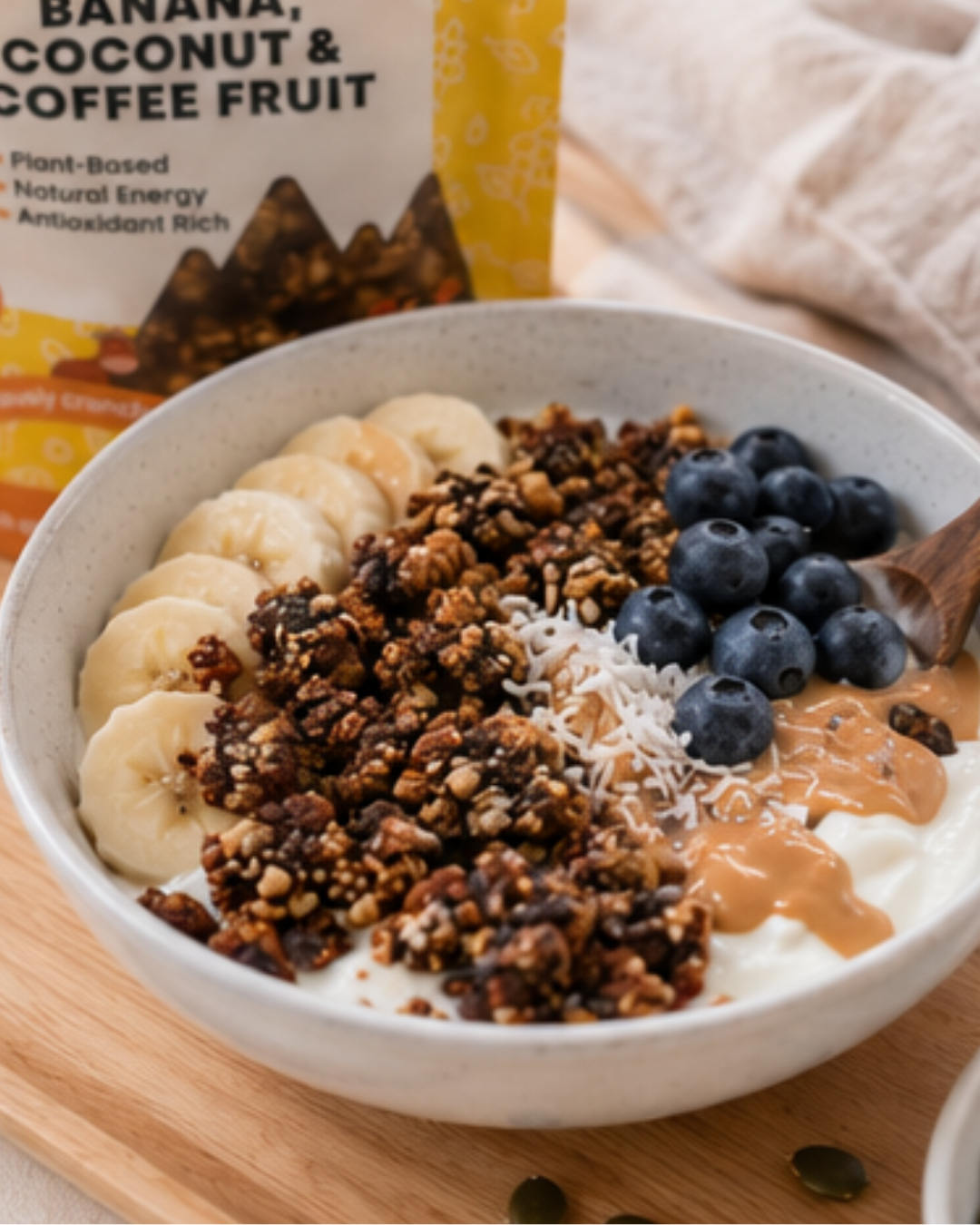 Superfruit Clusters — Banana, Coconut & Coffee Fruit