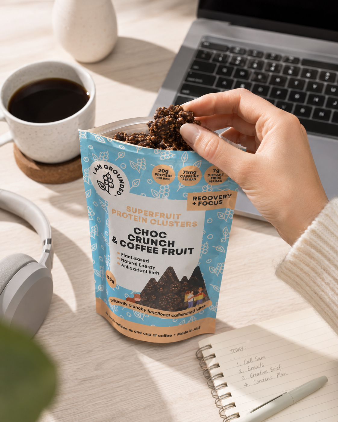 Superfruit Protein Clusters — Choc Crunch & Coffee Fruit