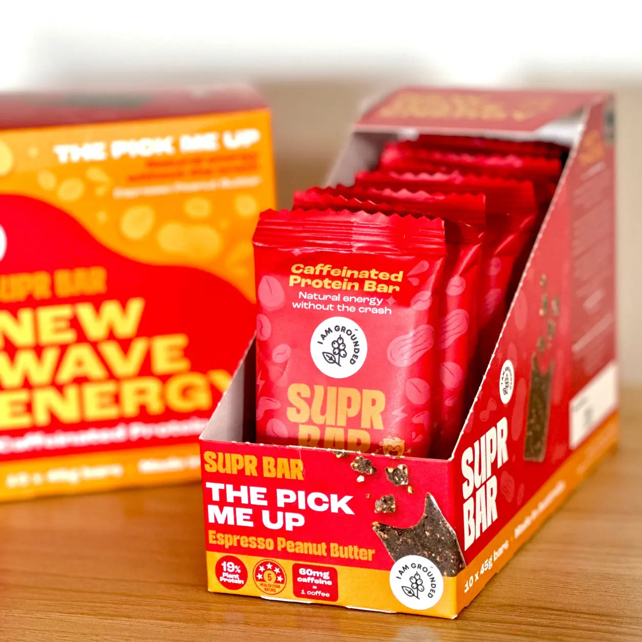 The Pick-me-up, Espresso & Peanut Butter, Caffeinated Protein Bar
